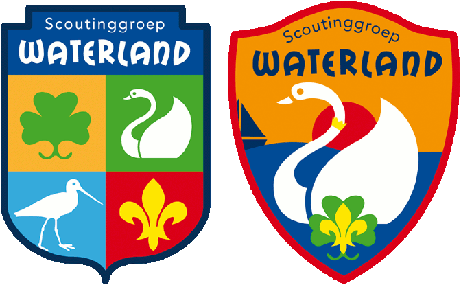 Bestand:Logo en badge Scoutinggroep Waterland.gif