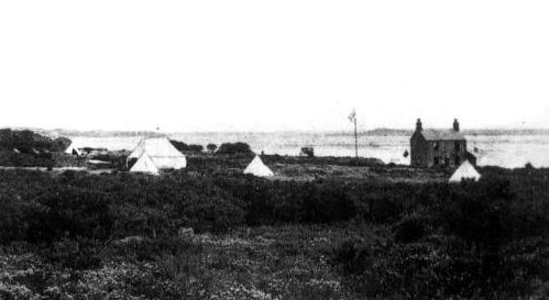 Het eerste kamp op Brownsea Island